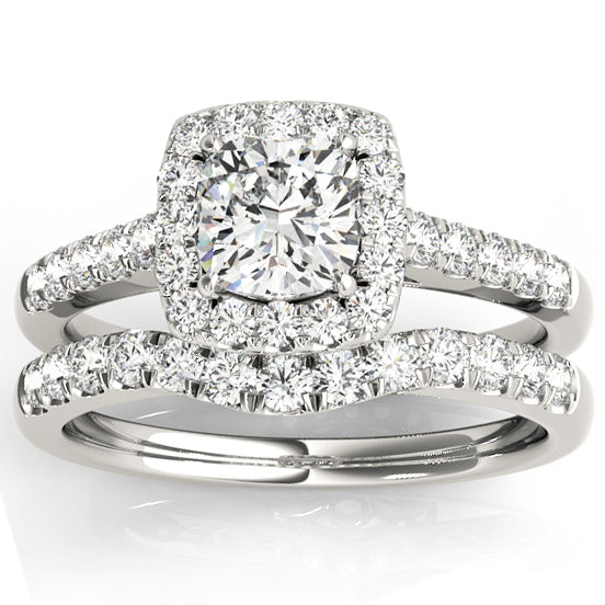 Kiara Diamond Ring & Band 14k WG; 0.55 CTW